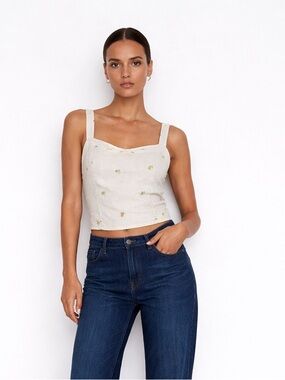 Black Tape_ High-Rise Wide Leg Jeans in Dark Blue Wash